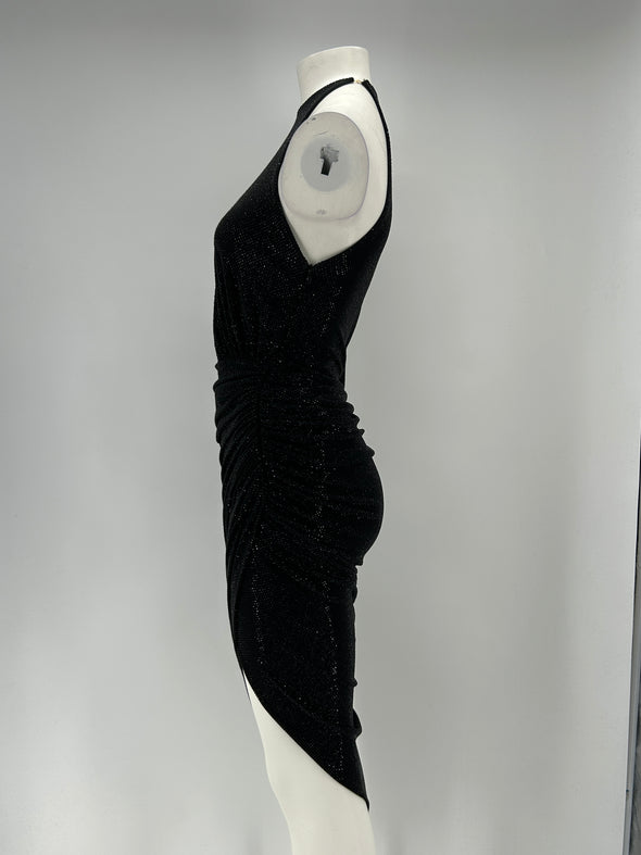 Robe asymétrique noire