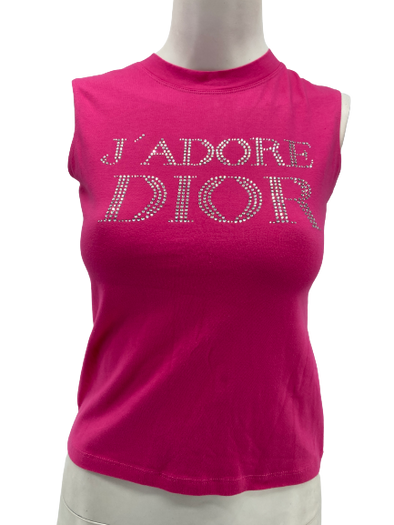 Débardeur "J'adore Dior" à strass