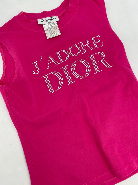 Débardeur "J'adore Dior" à strass