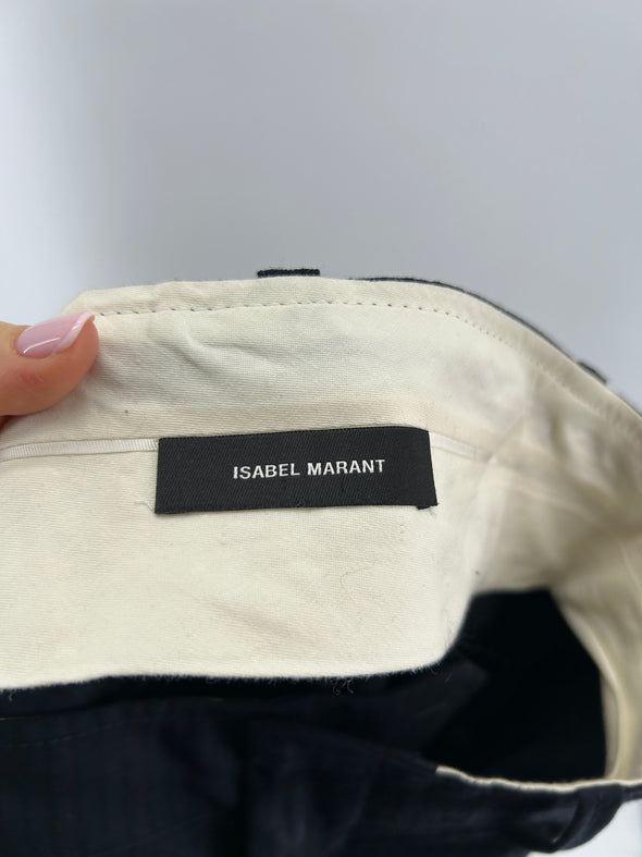 Pantalon en laine marine