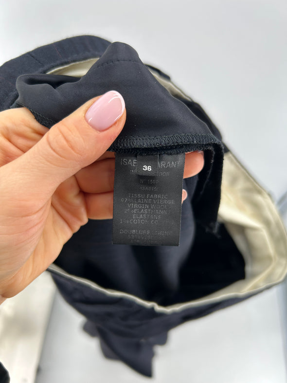 Pantalon en laine marine