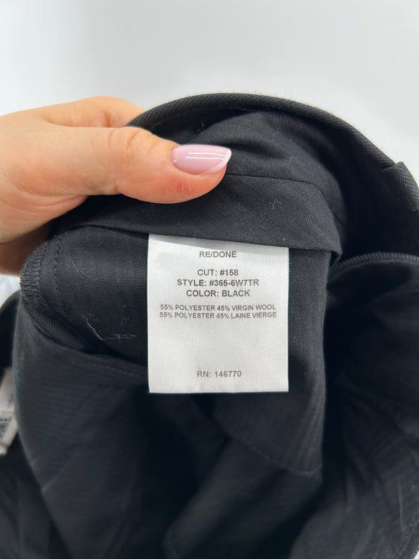 Pantalon en laine mélangée