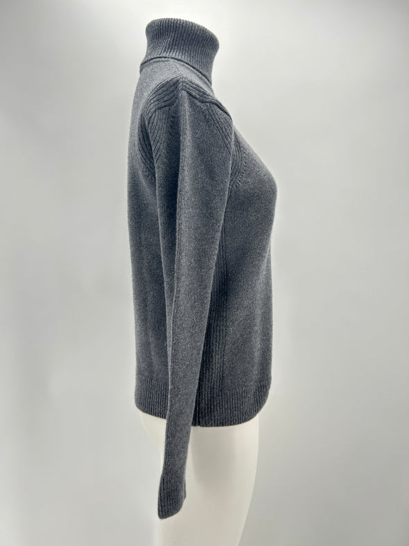 Pull en laine gris