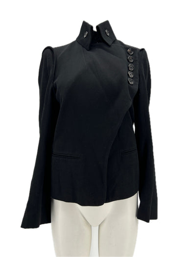 Blazer en laine asymétrique