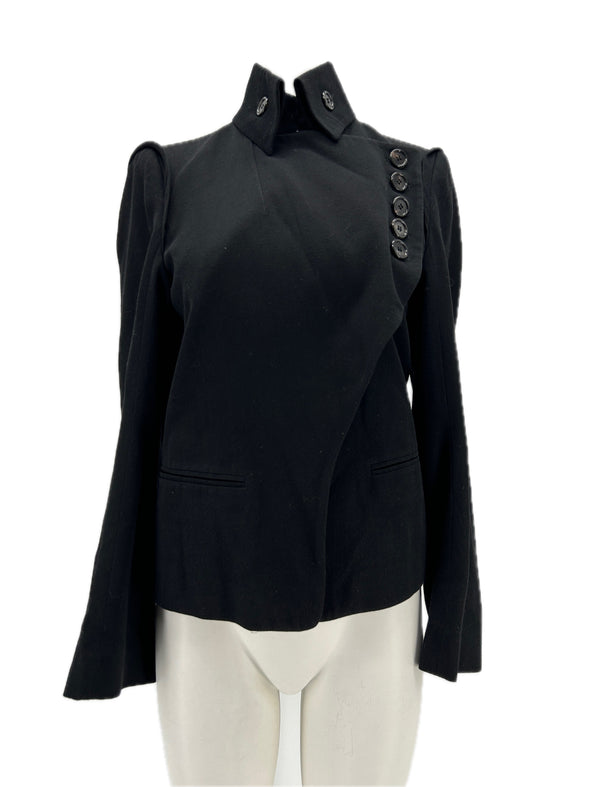 Blazer en laine asymétrique