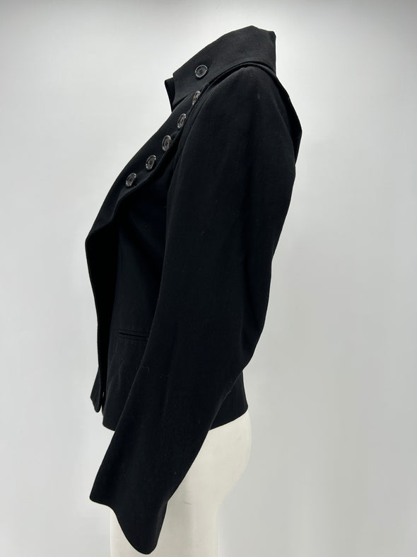 Blazer en laine asymétrique