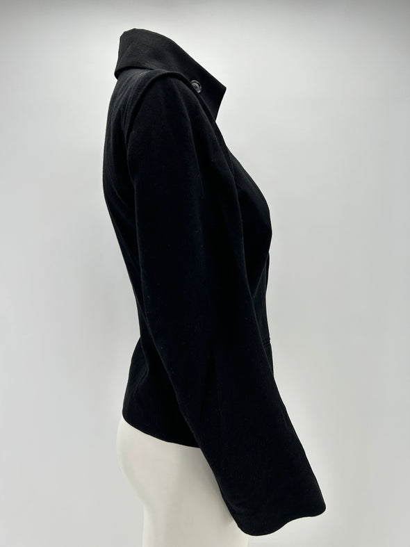 Blazer en laine asymétrique