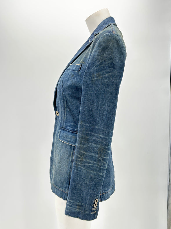 Veste en jean cintrée