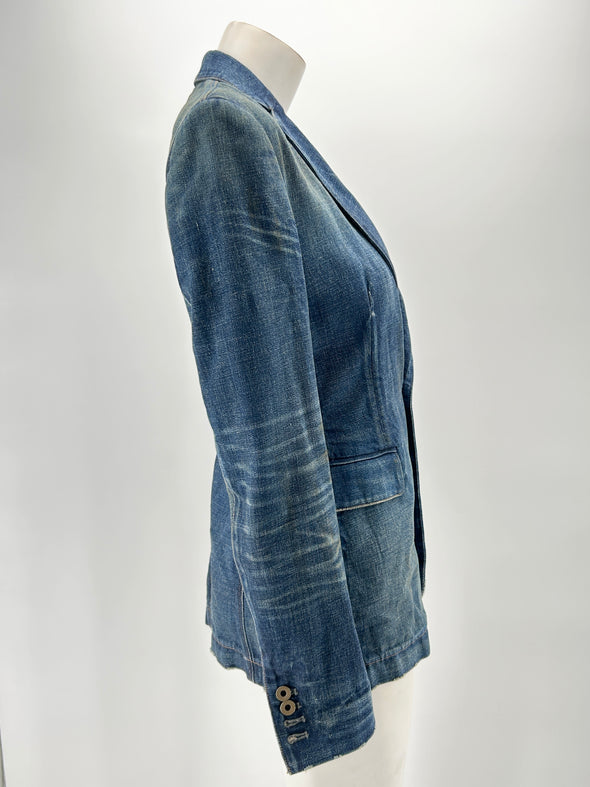 Veste en jean cintrée