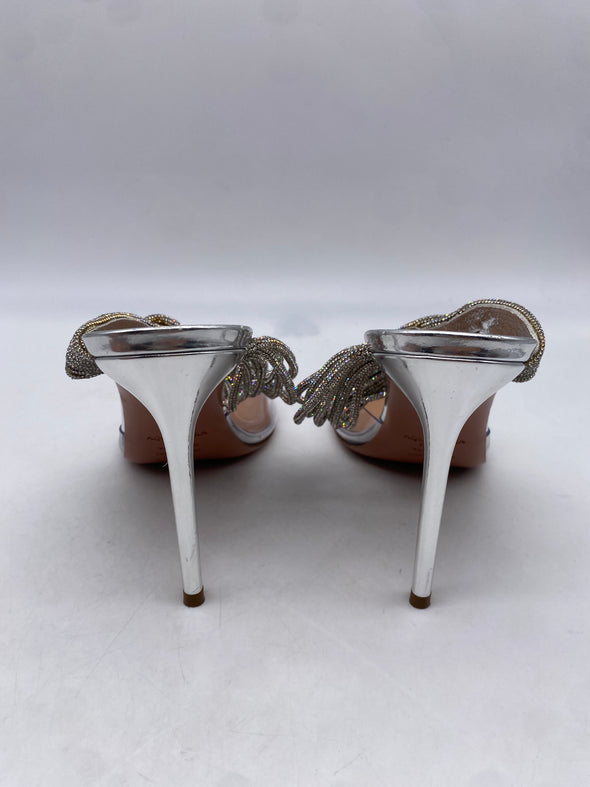 Mules à talons à strass