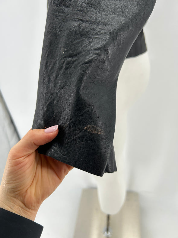 Perfecto en cuir noir