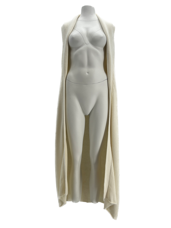 Gilet long beige