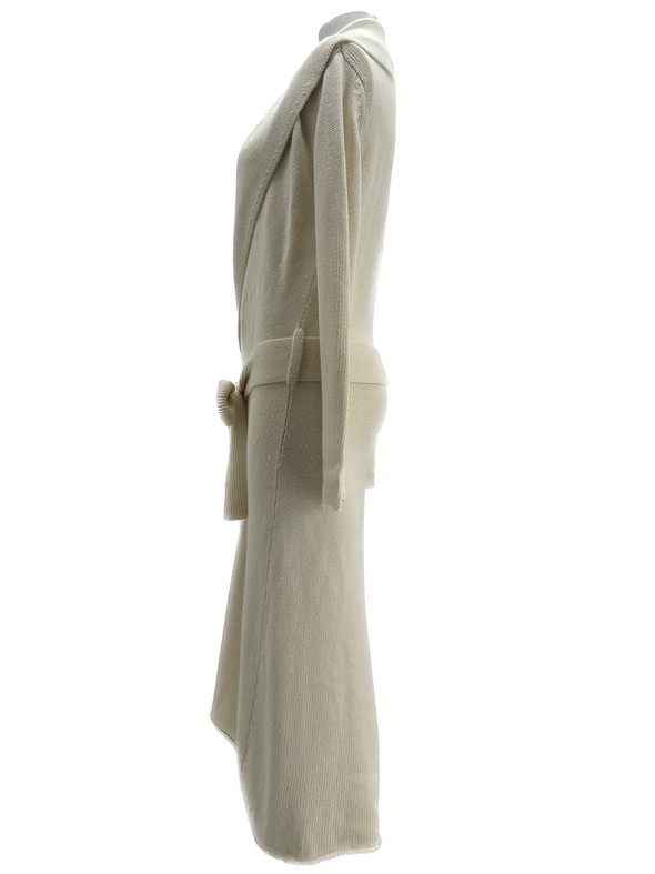 Gilet long beige