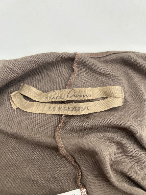 Tunique taupe à dos nu