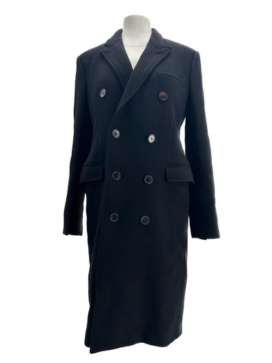 Manteau noir en laine