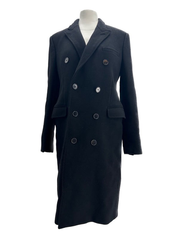 Manteau noir en laine
