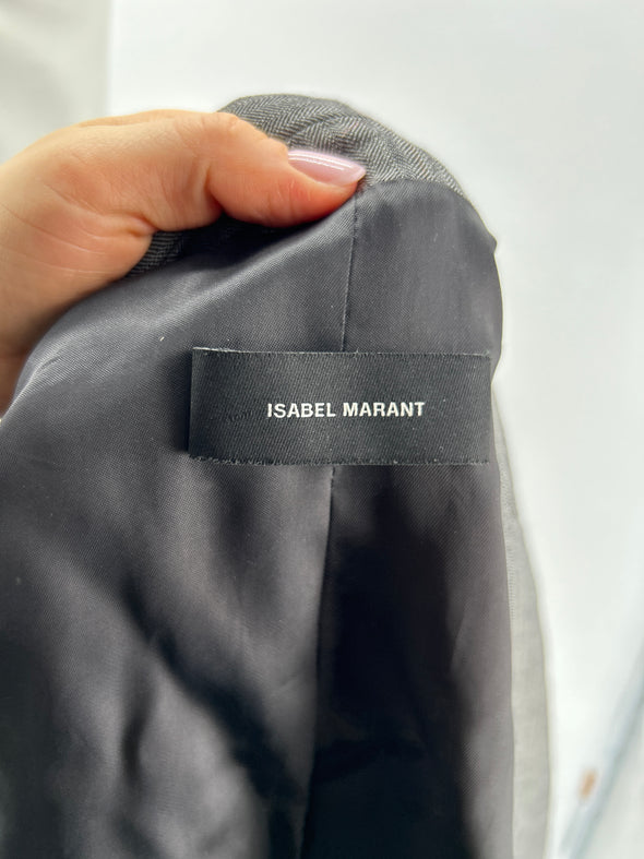 Blazer en laine gris