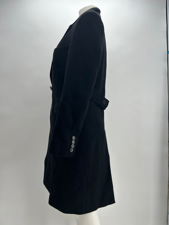 Manteau noir en laine