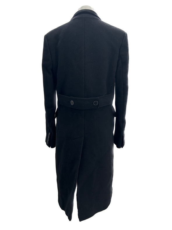 Manteau noir en laine