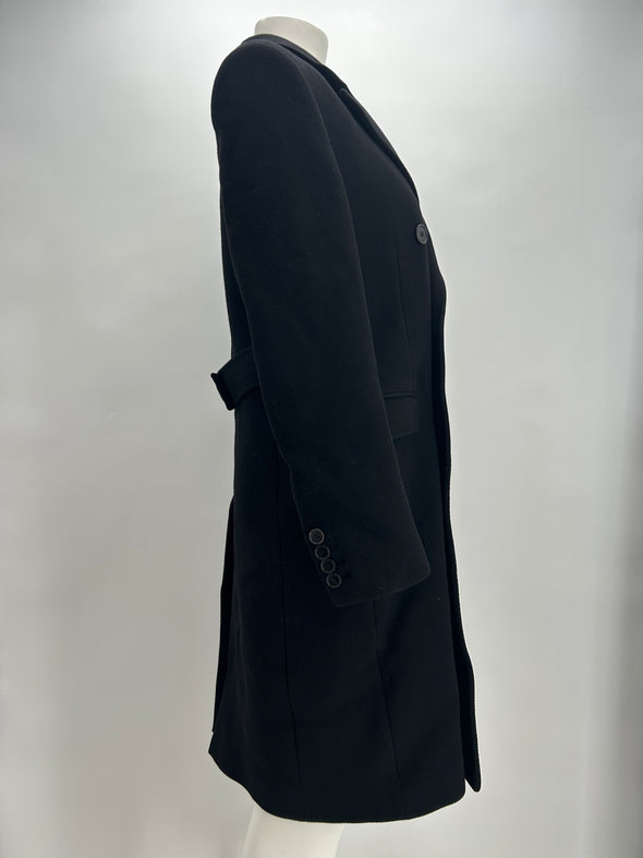 Manteau noir en laine