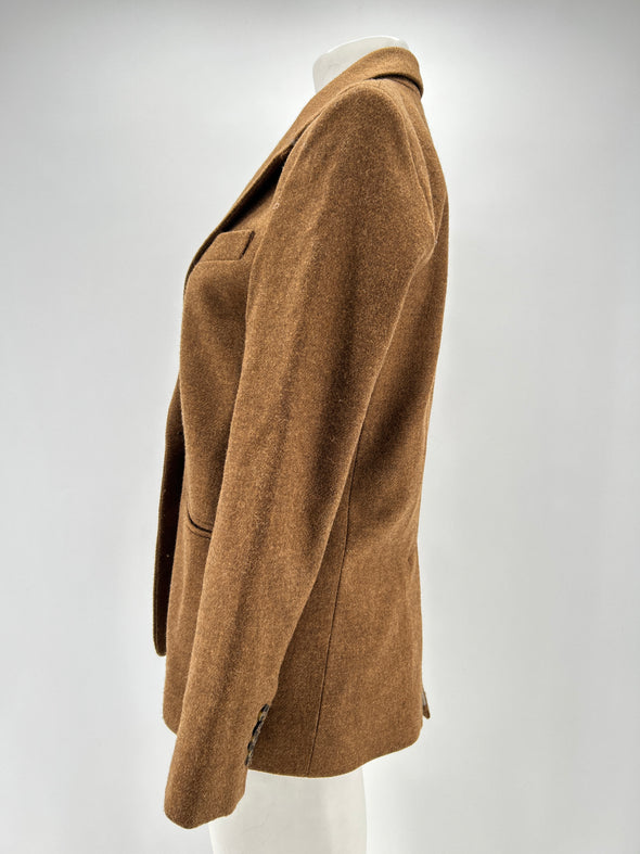 Blazer en laine camel