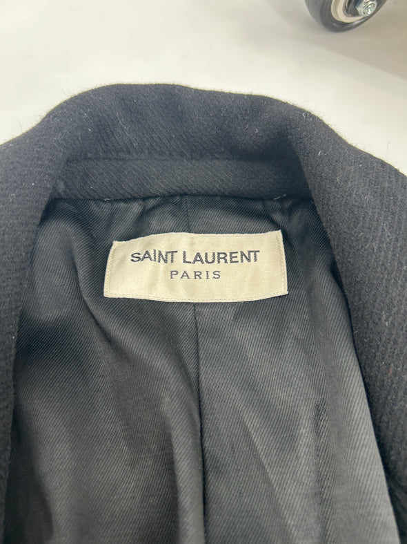 Manteau noir en laine