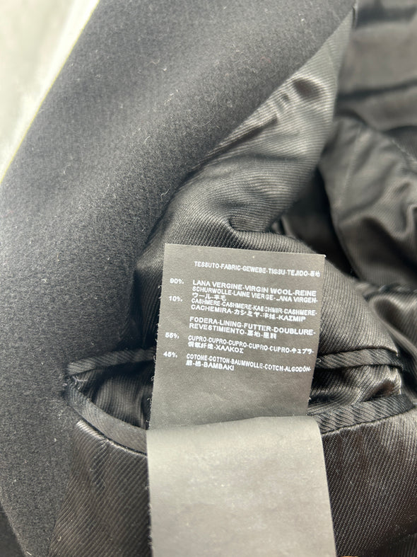 Manteau noir en laine