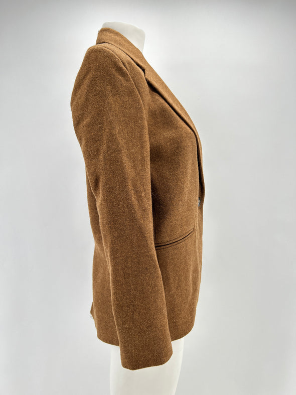 Blazer en laine camel