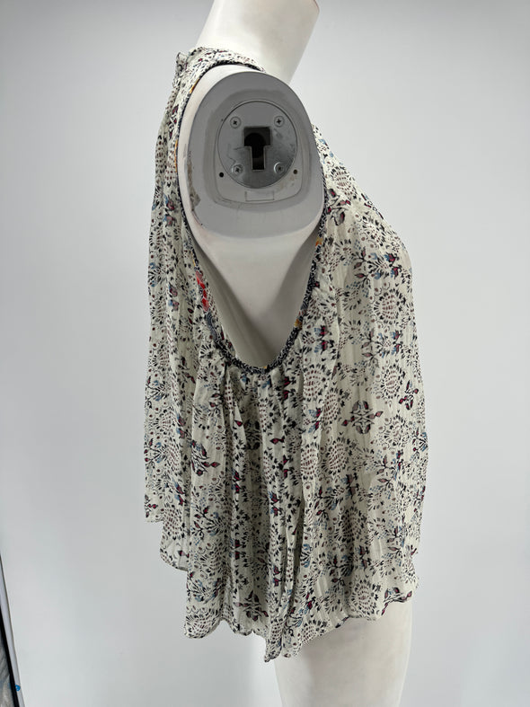 Top imprimé en soie