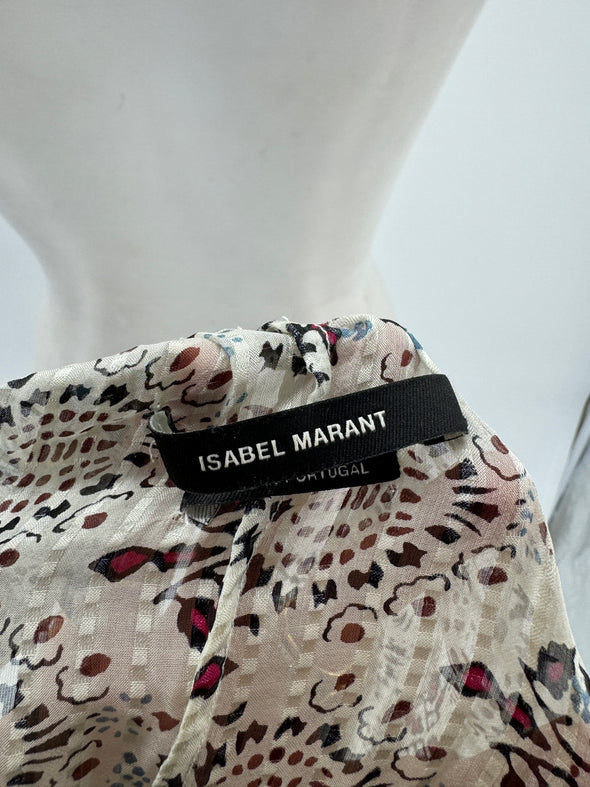 Top imprimé en soie