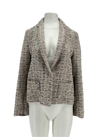 Veste en tweed multicolore