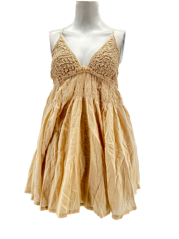 Débardeur drappée beige