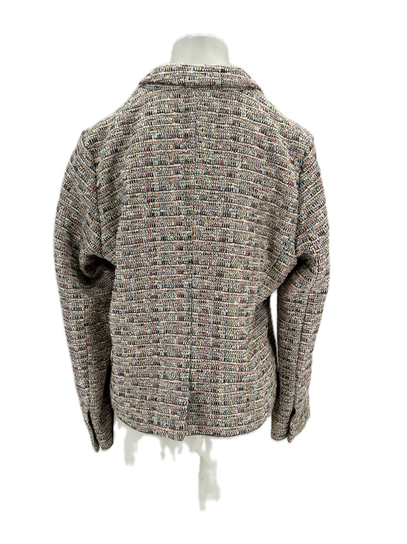 Veste en tweed multicolore