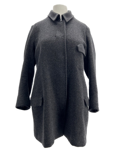 Manteau gris foncé en laine