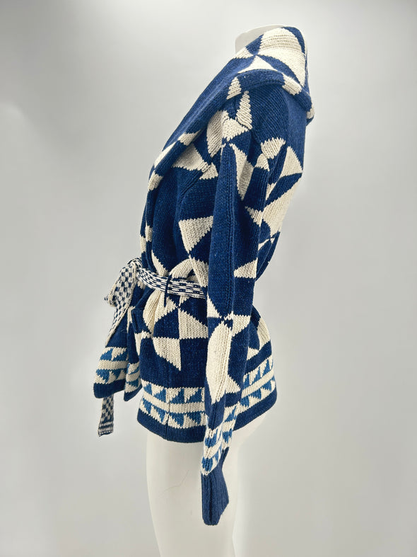 Cardigan bicolore
