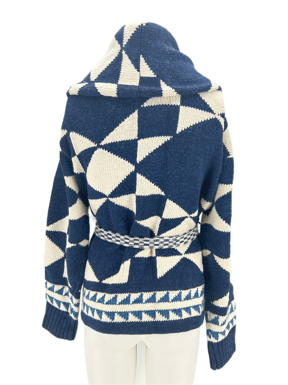 Cardigan bicolore