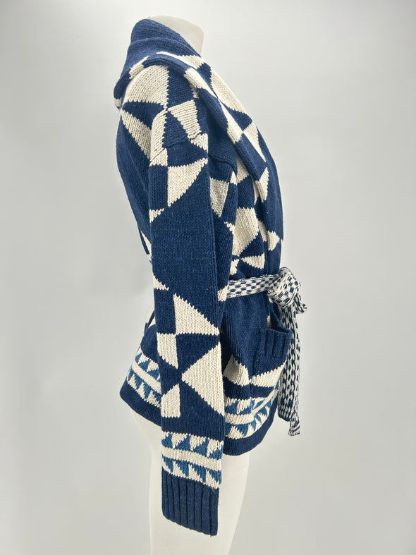 Cardigan bicolore
