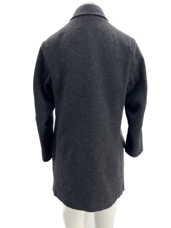 Manteau gris foncé en laine