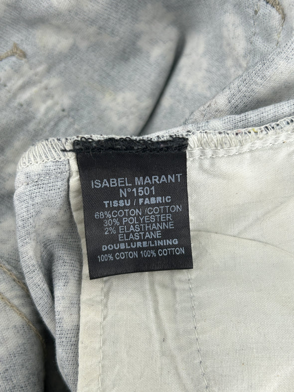 Pantalon noir à imprimé