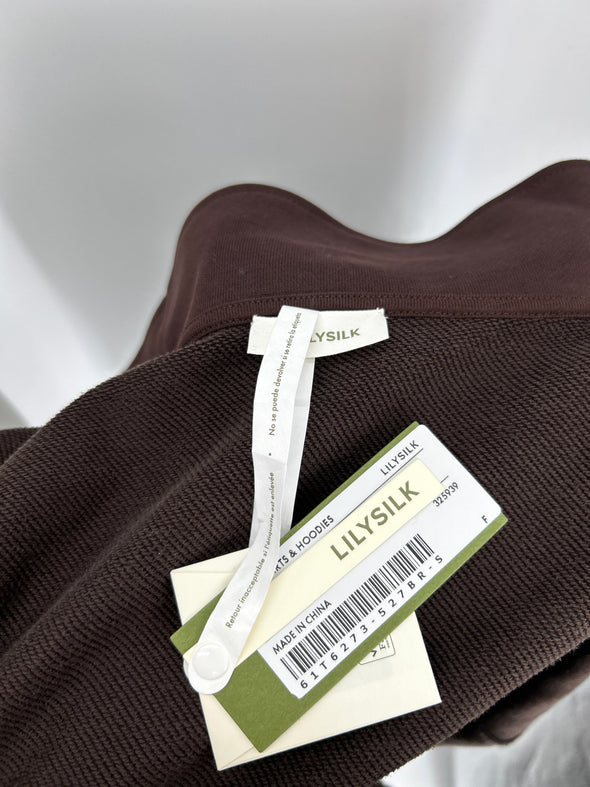 Veste marron col montant