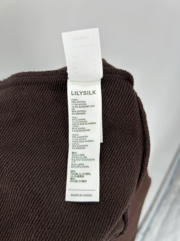 Veste marron col montant