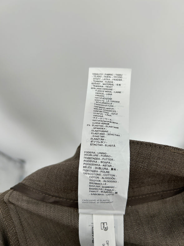 Pantalon marron en laine