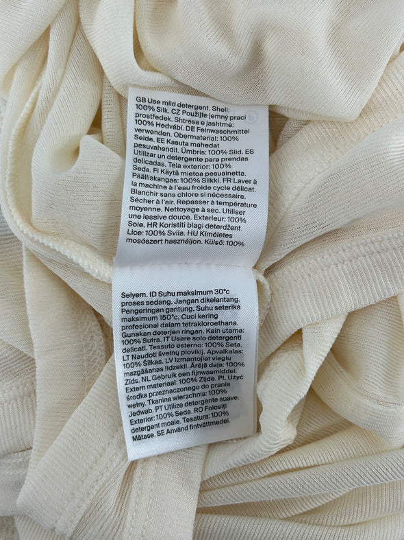 Débardeur en soie écru