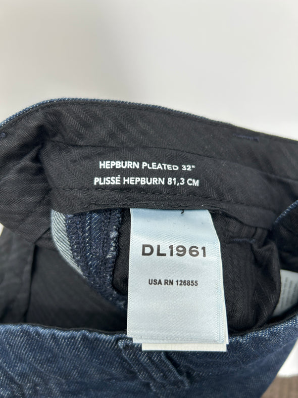 Pantalon marine effet denim