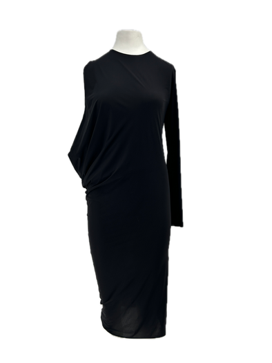 Robe asymétrique noire