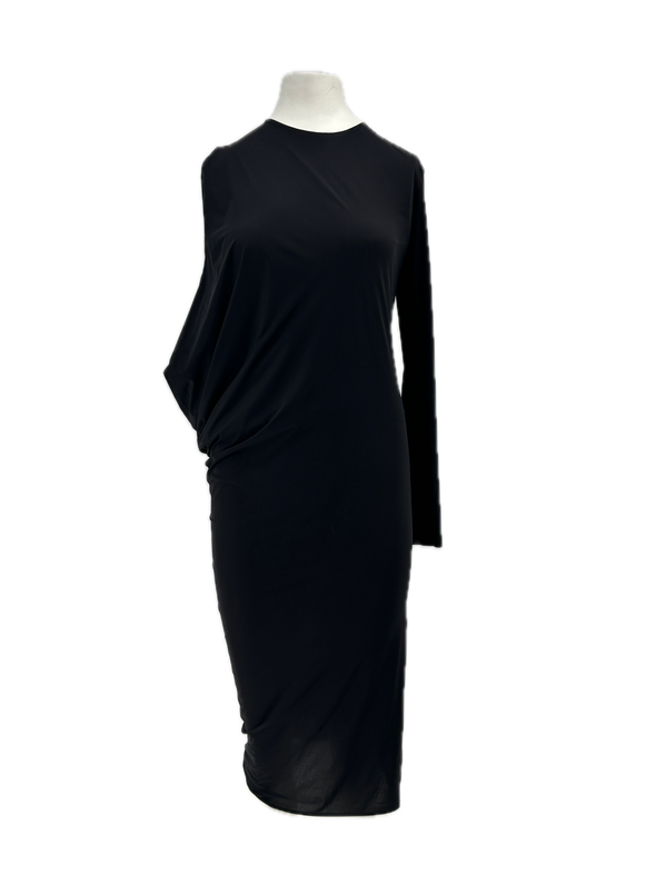 Robe asymétrique noire