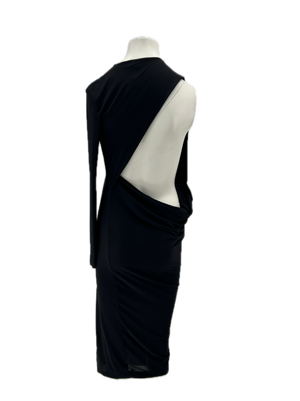 Robe asymétrique noire