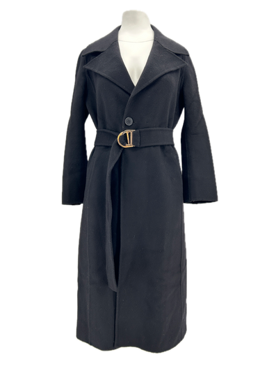 Manteau en laine noir