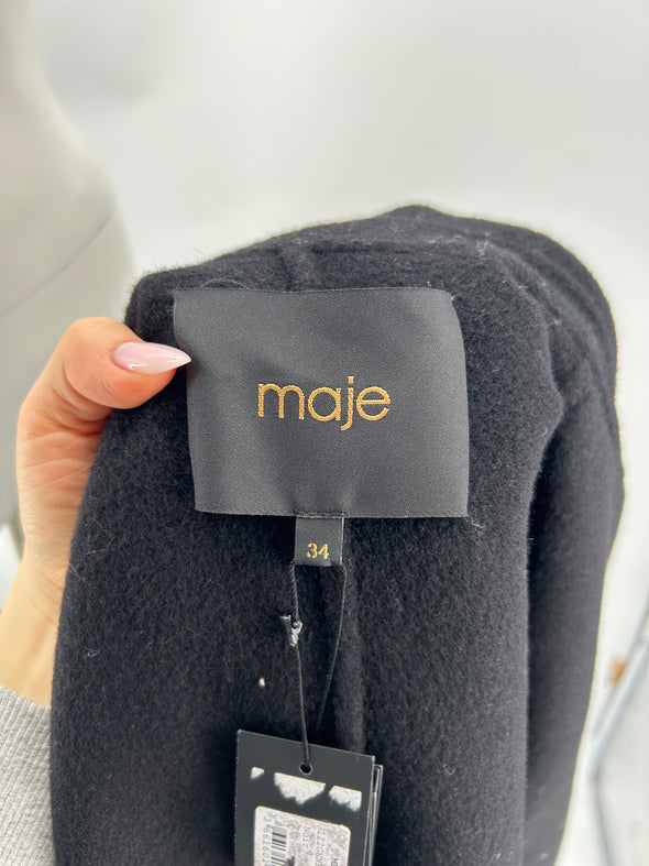 Manteau en laine noir