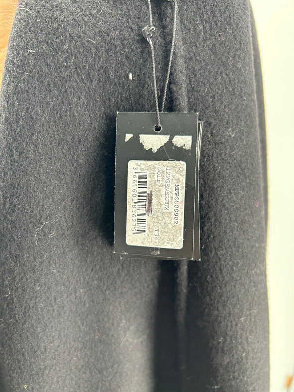 Manteau en laine noir